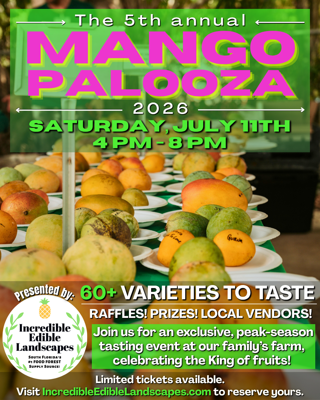 MangoPalooza 2026 // MANGO LOVER (GEN. ADMISSION) // Saturday, July 11th @ 4-8pm