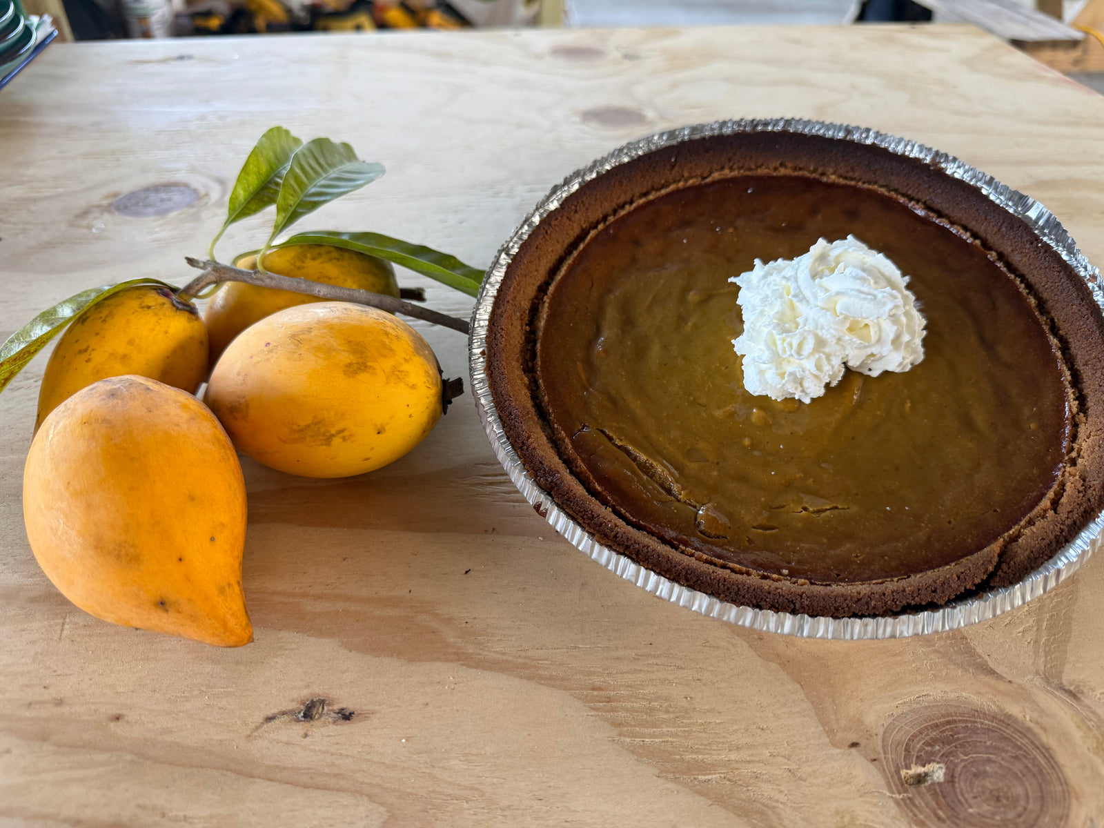 Canistel, Coconut, Coffee Pie 🥧