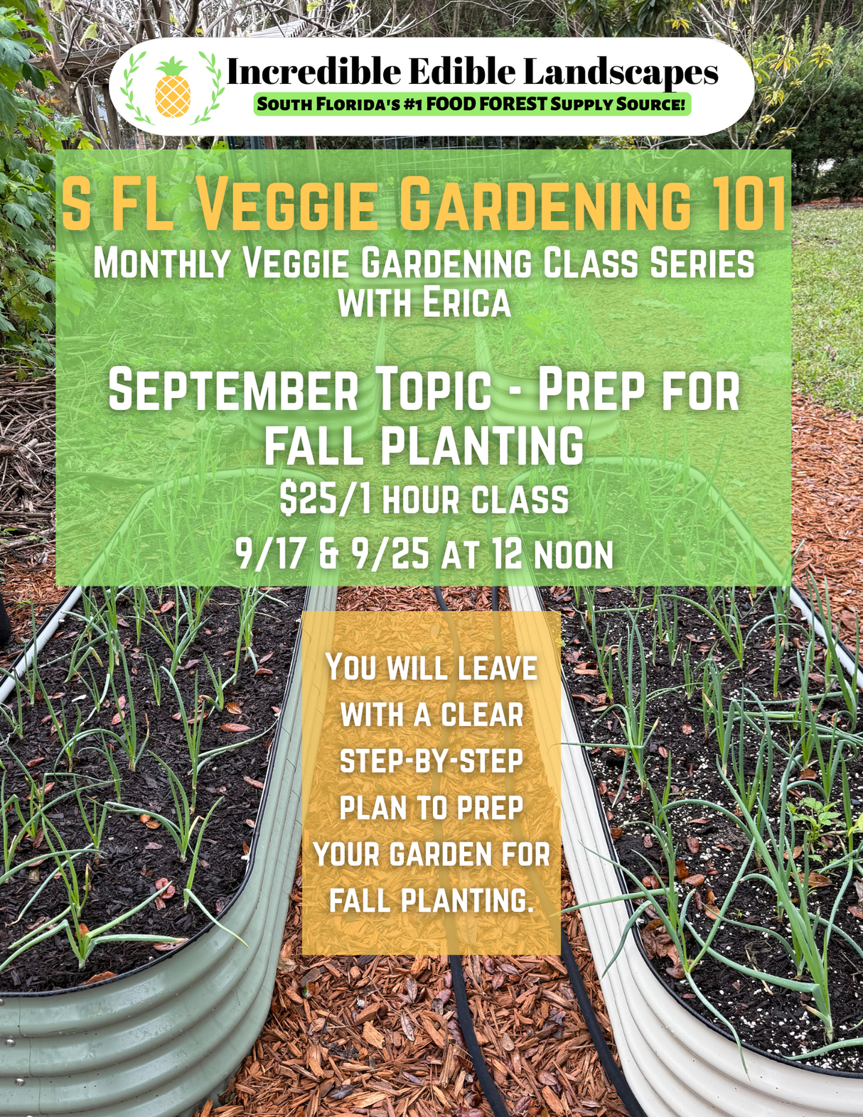 S. FL Veggie Gardening 101 Class - September