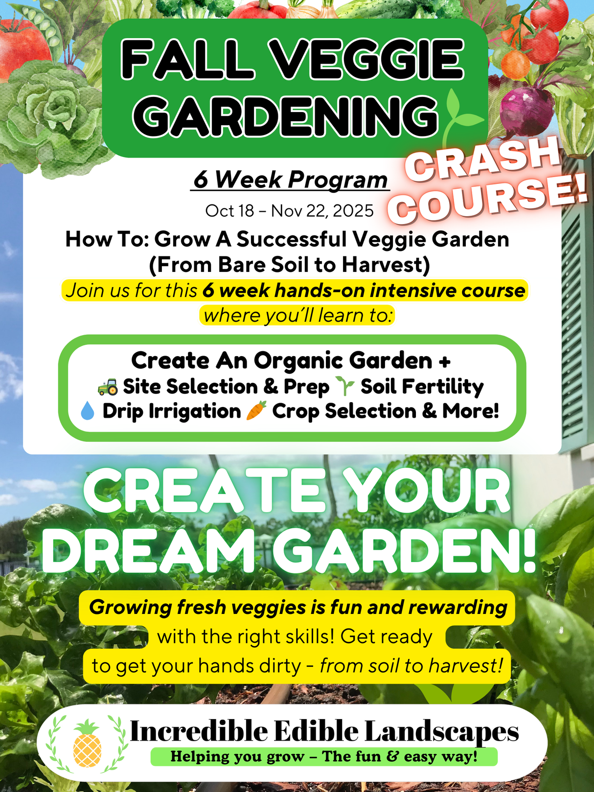Fall Gardening Crash Course 2025 - FULL ENROLLMENT